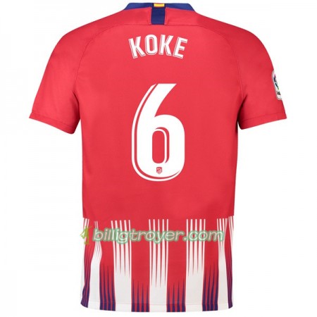 Billige Fotballdrakter Atlético Madrid Koke 6 Hjemmedraktsett 2018/19 Kortermet